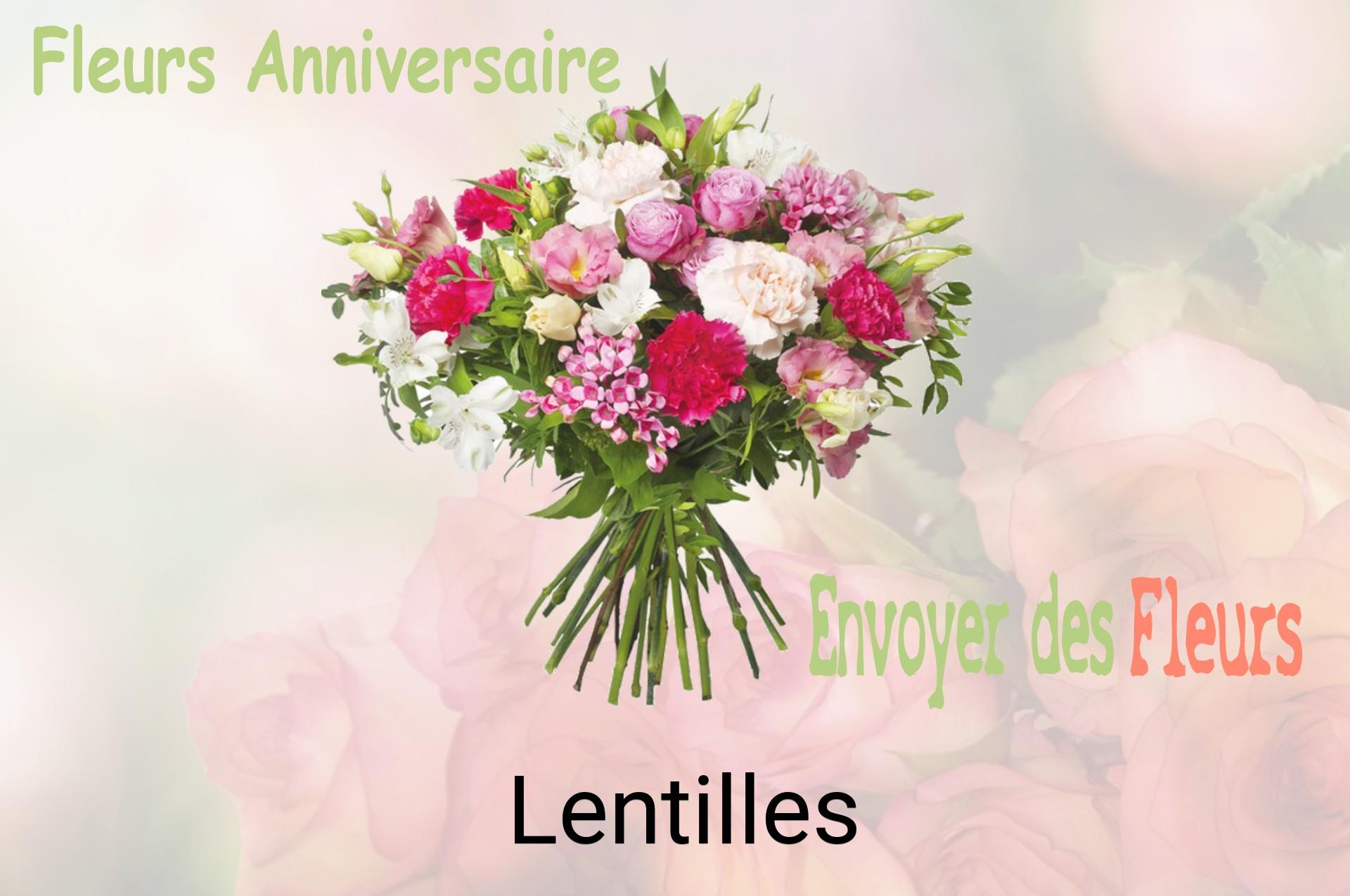 Bouquet de fleurs d’anniversaire livré à Lentilles